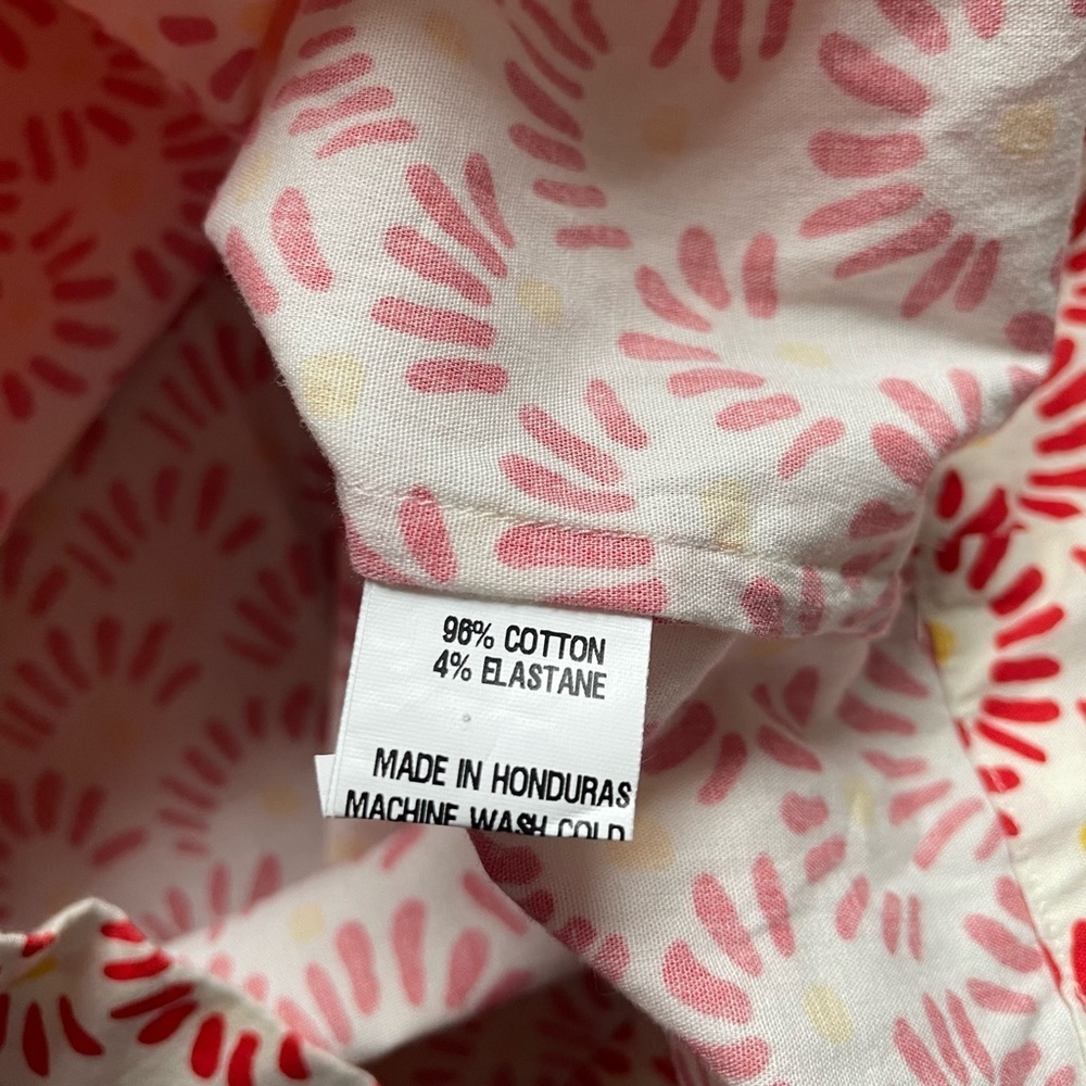 Ann Mashburn XS Puff Sleeve Cotton Dress Red Floral Romantic Southern prep $395 - Picture 3 of 7